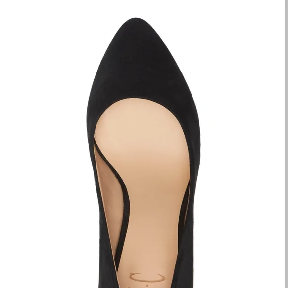 INC International Concepts Zitah Mid Heel Pumps Black Suede -10 - Picture 4 of 7